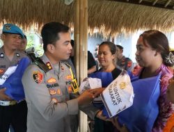 Polres Gianyar Hadir di Tengah Warga, Gelar Minggu Kasih dan Bakti Sosial